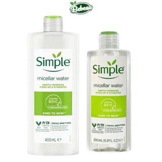Nước Tẩy Trang Simple Micellar Cleansing Water Dịu Nhẹ Cho Da Nhạy Cảm 200ml / 400ml - Bebeaumall