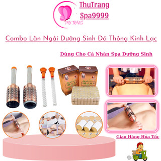 Combo cây lăn ngải và hộp ngải 108 điếu ngải | dùng trong trong dưỡng sinh đả thông kinh lạc massage body