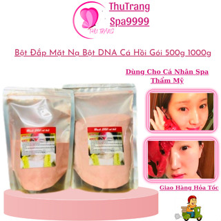 Bột Mặt Nạ Đắp Mặt Colagen DNA Cá Hồi | Mặt Nạ Dẻo Trắng Da Se Khi Lỗ, Chẫn Lông Gói 500g 1000g