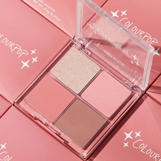Bảng phấn má hồng Colourpop Extra glazed blush highlight cheek palette bảng phấn má bắt sáng highlight colourpop 4 ô