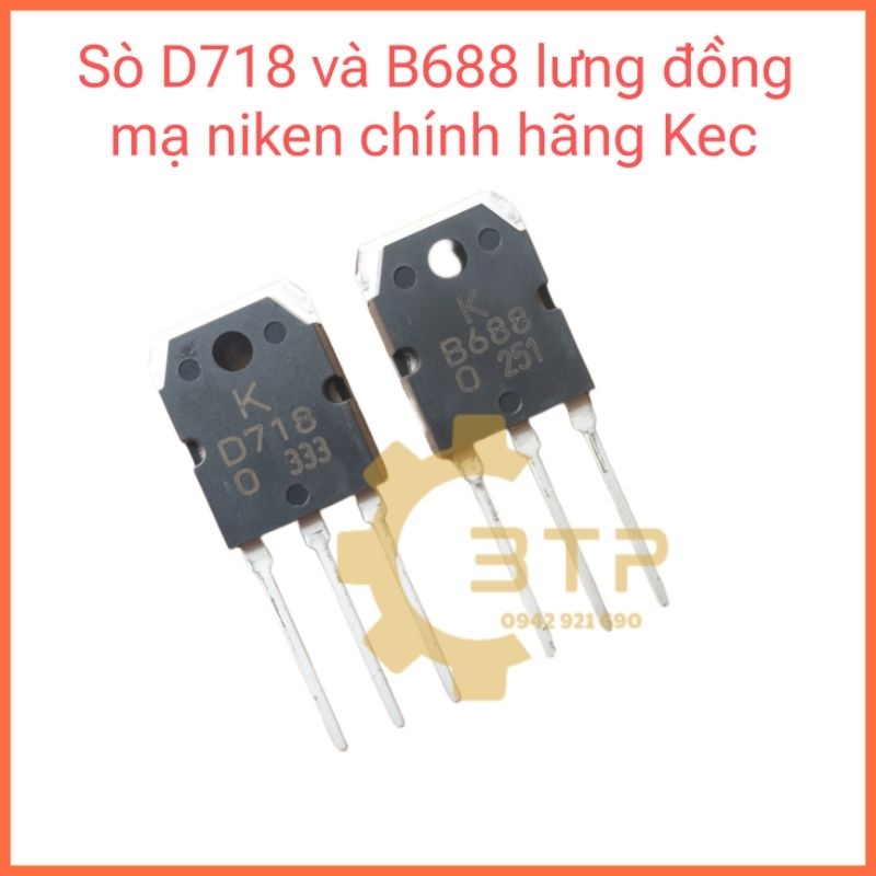 Cặp sò D718 và B688 hãng KEC
