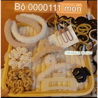 Set cặp tóc, set 111 chi tiết cặp tóc phong cách Hàn Quốc siêu xinh, set quà tặng