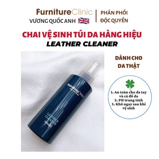 Vệ sinh túi da Leather Cleaner hãng Furniture Clinic Vương quốc Anh 100ml