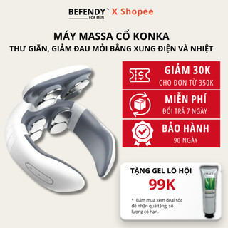 Máy massage cổ vai gáy konka h60 xung điện thông minh đa chức năng - máy mát xa cổ vai gáy, đốt sống cổ - befendy`