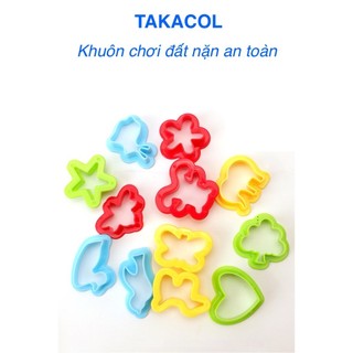  Khuôn chơi đất nặn cát động lực 2D 12 chiết chủ đề hỗn hợp nhựa chắc chắn 