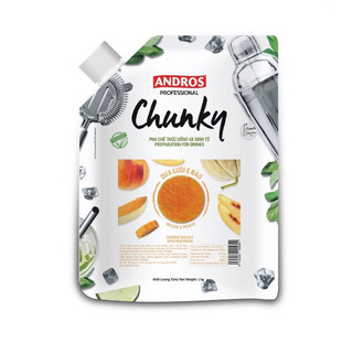  Mứt Trái Cây Chunky Dưa lưới và Đào - ANDROS CHUNKY - 1kg 