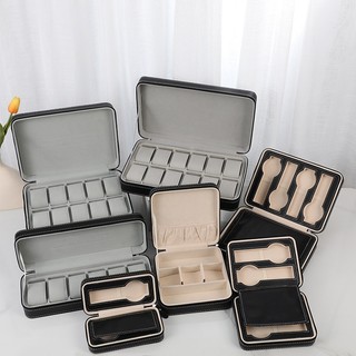 Hộp Đựng Đồng Hồ Nắp Kín Có Khóa Kéo Mẫu 6 - 8 - 10 - 12 Ngăn