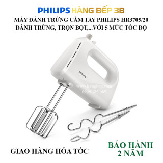 Máy đánh trứng Philips HR3705/20 - Bảo hành chính hãng 24 tháng