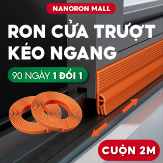 Ron chặn khe cửa sổ cản bụi, giảm tiếng ồn Gioăng cao su chặn khe hở cửa lùa chống côn trùng NANORON