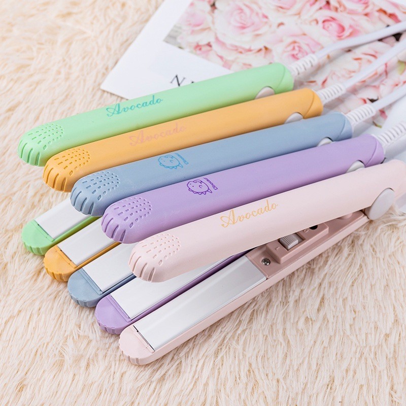 Máy Uốn Tóc Kiêm Duỗi Tóc Mini Sử Dụng Ion Âm Tiện Dụng Bộ 10 Đôi Đũa