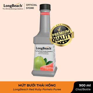 Mứt Trái Cây pha chế vị Bưởi Hồng Thái - LongBeach Red Ruby Pomelo Puree 900ml