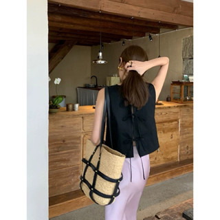 Áo ba lỗ thắt nơ lưng sau chicabe closet ✿ ( sẵn hàng )