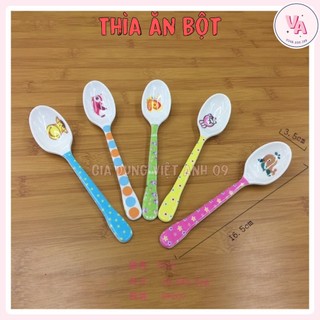 Thìa ăn dặm hình bàn tay cho bé, thìa phíp màu