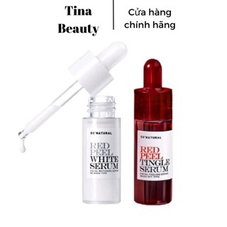 Peel White và Red Peel Tingle Serum tinh chất tái tạo da sinh học giảm thâm trắng da mẫu mới 11ml