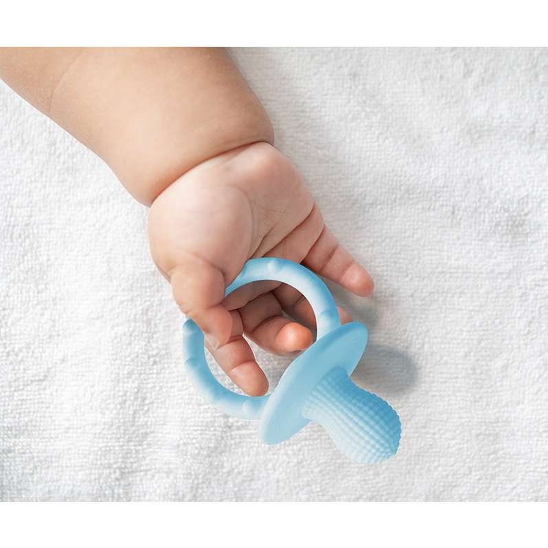 MinikOiOi Gặm nướu tay cầm bằng silicone cao cấp giúp giảm đau và ngứa nướu cho bé