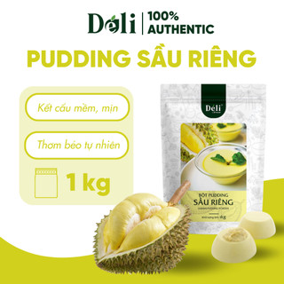 Pudding sầu riêng Déli - chuyên dùng làm topping trà sữa - thơm béo, mềm mại