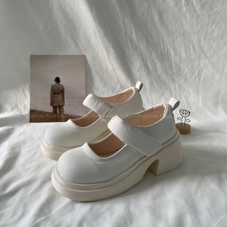 Giày búp bê đế cao, quai dán Pong Shoes- Full Box- Mã 1643