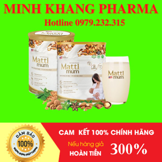 Sữa hạt lợi sữa Matti mum 650g giúp mẹ bầu sau sinh nhanh có sữa