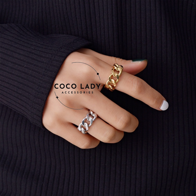 Nhẫn Nữ Titan Titanium Enid Ring - R09 | Coco Lady Accessories |