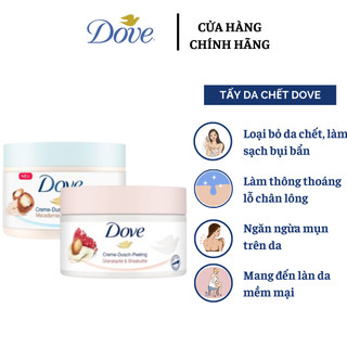 [CHÍNH HÃNG] Tẩy Da Chết Toàn Thân Dove Exfoliating Body Polish Chăm Da Sáng Mịn, Giữ Ẩm, Mịn Màng Dưỡng Trắng 298G