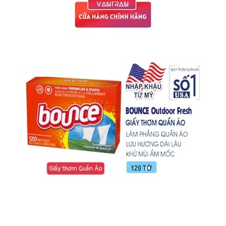 Giấy thơm quần áo Bounce nhập khẩu Mỹ hộp 120 tờ