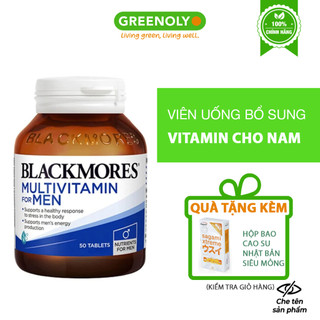 Blackmores Viên Uống Hỗ Trợ Tăng Cường Sinh Lý Nam Multivitamins For Men 50 Viên
