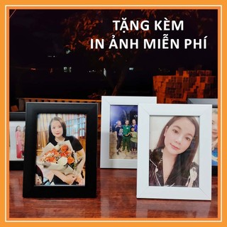 Khung ảnh Để Bàn, Treo tường 15x21cm - Tặng kèm in hình ảnh miễn phí