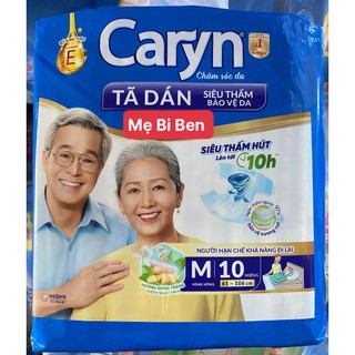 [Chính Hãng] Tã Bỉm Dán Caryn người lớn size M10 miếng - Mẫu mới