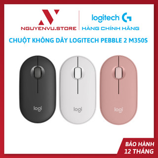 Chuột không dây logitech pebble 2 m350s | silent | bluetooth - hàng chính hãng