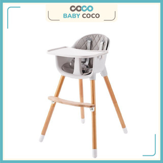 Ghế Ăn Dặm Cho Bé Chân Gỗ Đa Năng Ghế Ngồi Ăn Dặm MON MON Style Korea