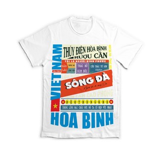 Áo thun unisex 63 Tỉnh Thành HÒA BÌNH - Đèo Thung Khe