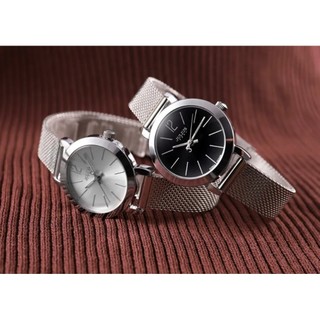 Đồng hồ nữ Julius Ja-732K (Full Đen - Bạc)