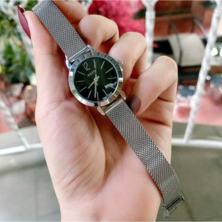 Đồng hồ nữ Julius Ja-732K (Full Đen - Bạc)