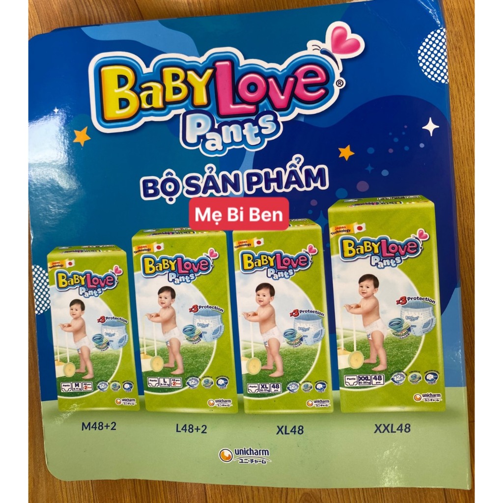 Tã Bỉm Quần BabyLove Size M/L/XL/XXL 1 miếng - Hàng Chính Hãng Unicharm