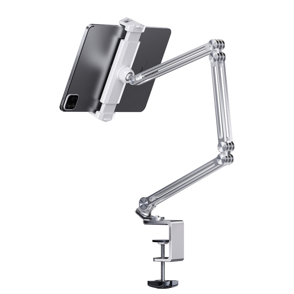 DIGIVI Tay Arm nâng, tay nâng máy tính bảng P67 kẹp bàn - kiêm giá đỡ kẹp giữ iPad, iPhone, Kindle