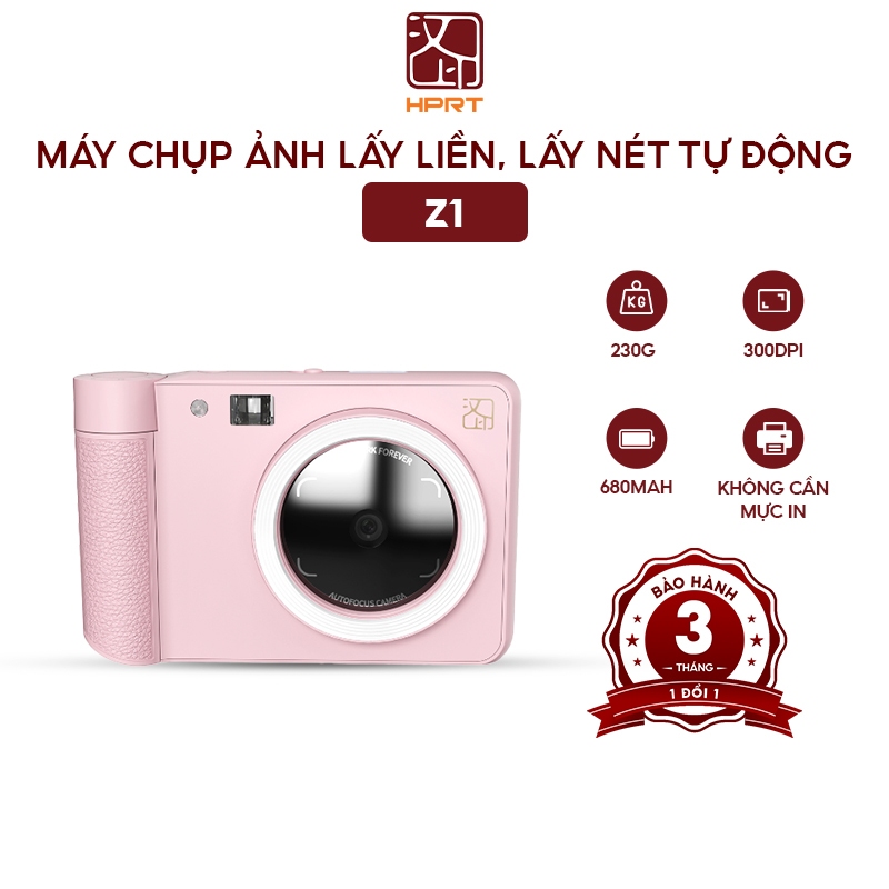 Máy chụp ảnh lấy liền, lấy nét tự động - Photo Printer-Z1 - Bảo hành 3 tháng (1 đối 1)