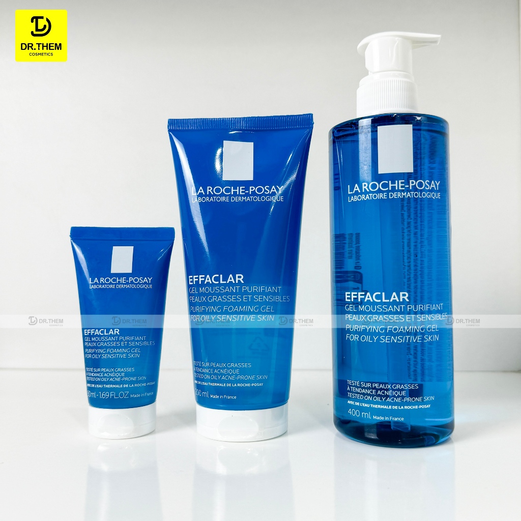 Sữa Rửa Mặt La Roche Posay Cho Da Dầu Mụn Effaclar Purifying Foaming Gel 200ml & 400ml- Dr Thêm