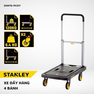 Xe đẩy hàng 4 bánh gấp gọn Stanley PC517 tải trọng 120kg - Hàng chính hãng