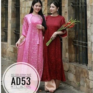 Áo dài big size tay nơ từ 55kg-90kg, set áo dài nhiều màu sắc chọn lựa