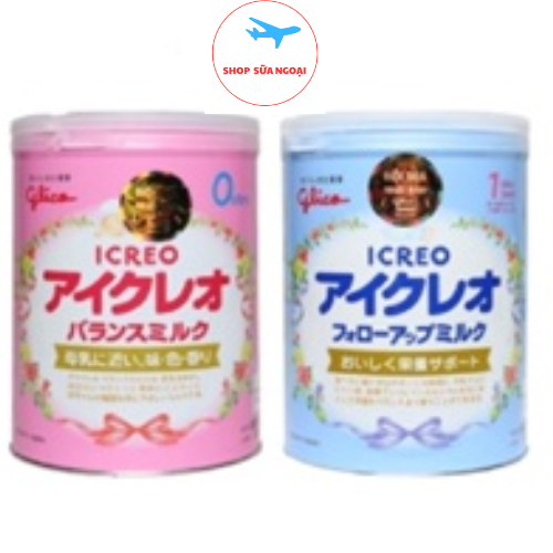 Sữa Bột Glico Icreo Nhật Bản Số 0 Và Số 9 Sữa Mát Cho Trẻ Sơ Sinh Phát Triển Toàn Diện Hộp 820g
