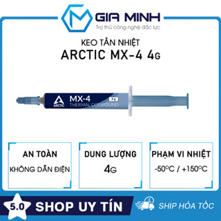 Keo Tản Nhiệt Arctic MX4 - Mẫu Quốc Dân - Dung Lượng 4g - Hàng Chính Hãng