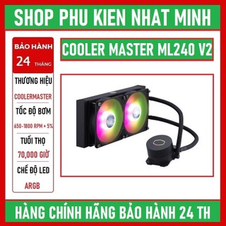 Tản nhiệt nước cpu cooler master liquid ml 240l black chính hãng bh 36 tháng