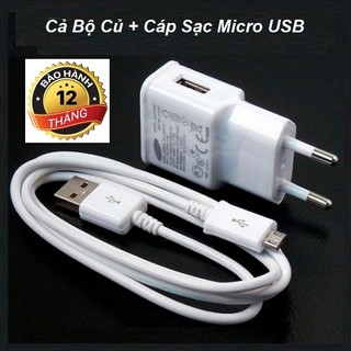 Bộ Sạc Nhanh Micro USB, Dây Sạc Cho Các Loại Điện Thoại Có Cổng Micro USB Và Android - Bảo Hành 12 Tháng