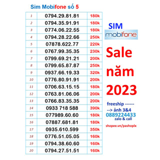 Sim Mobifone số đẹp 5