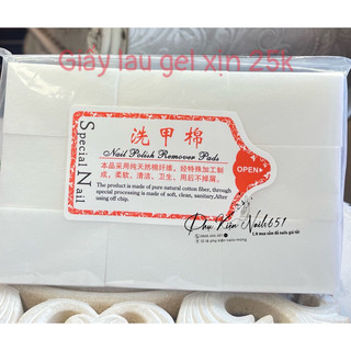 Giấy lau gel nail, giấy chùi gel cứng không lông 1000 tờ