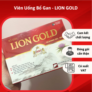 Lion gold - viên uống bổ gan silymarin 35%, hộp 5 vỉ x 10 viên nang mềm