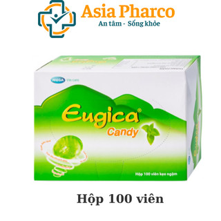 Kẹo Ngậm Thảo Dược Giảm Ho Eugica Candy Hộp 100 Viên