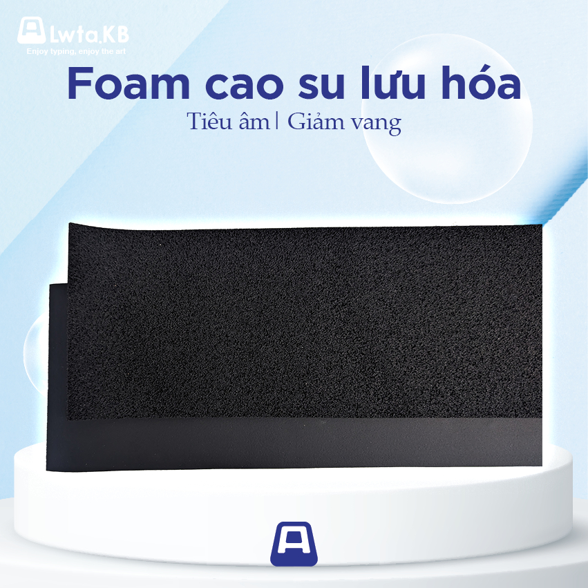 Foam cao su lưu hóa | Foam lót bàn phím cơ cao su lưu hóa | 3mm | Tiêu âm, giảm vang dùng cho bàn phím cơ