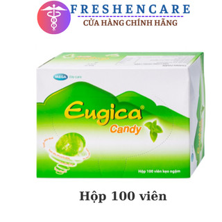 Kẹo Ngậm Thảo Dược Giảm Ho Eugica Candy Hộp 100 Viên