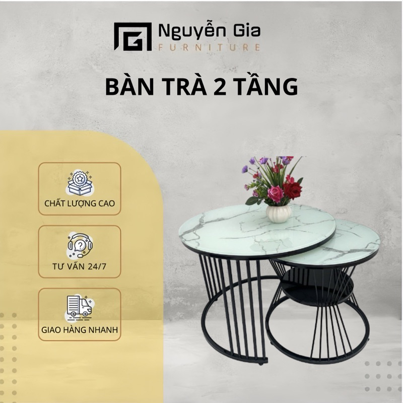 bàn sofa mẹ bồng con nguyên cặp
